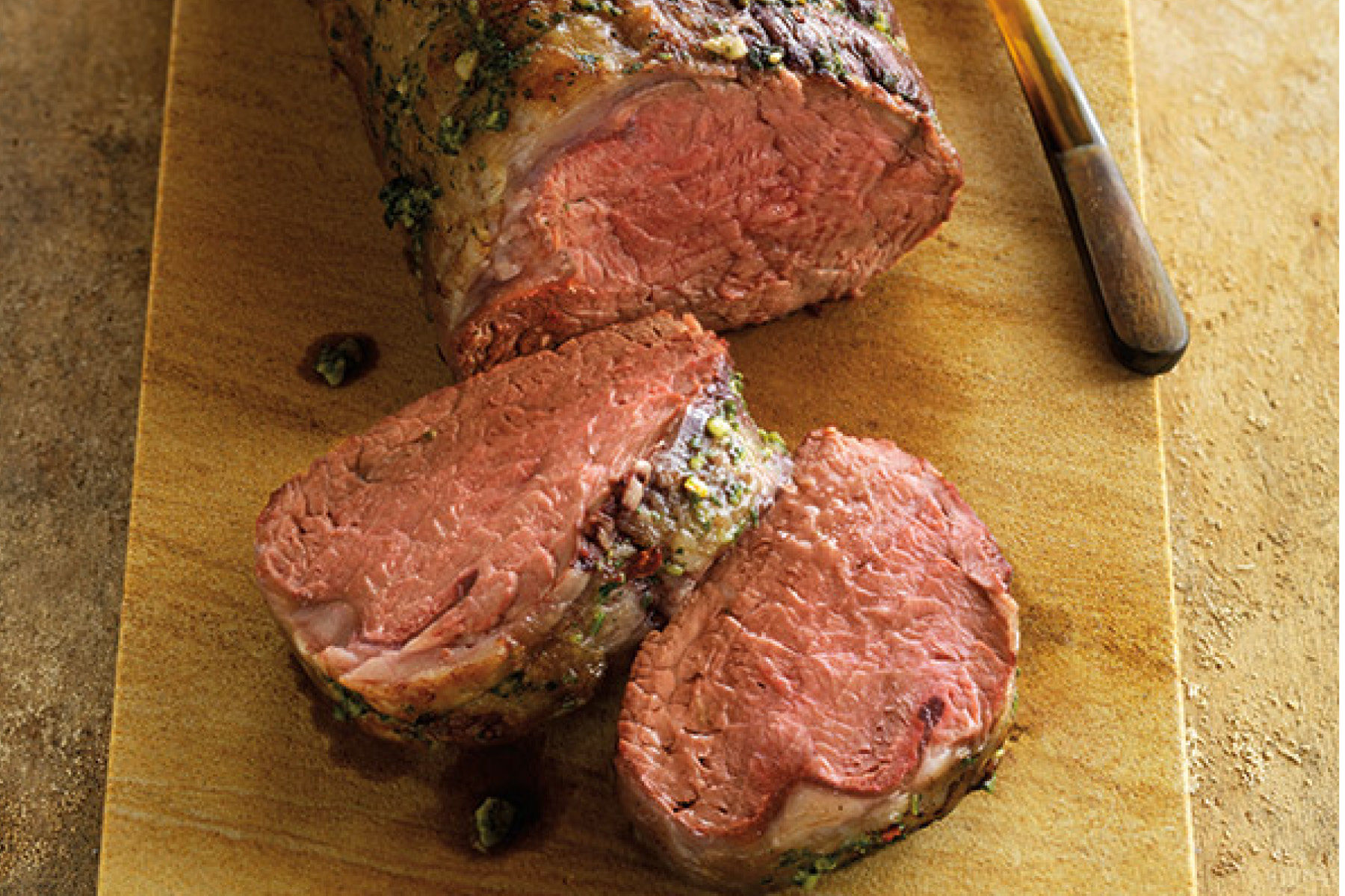 Pesto-Rubbed Ribeye Roast