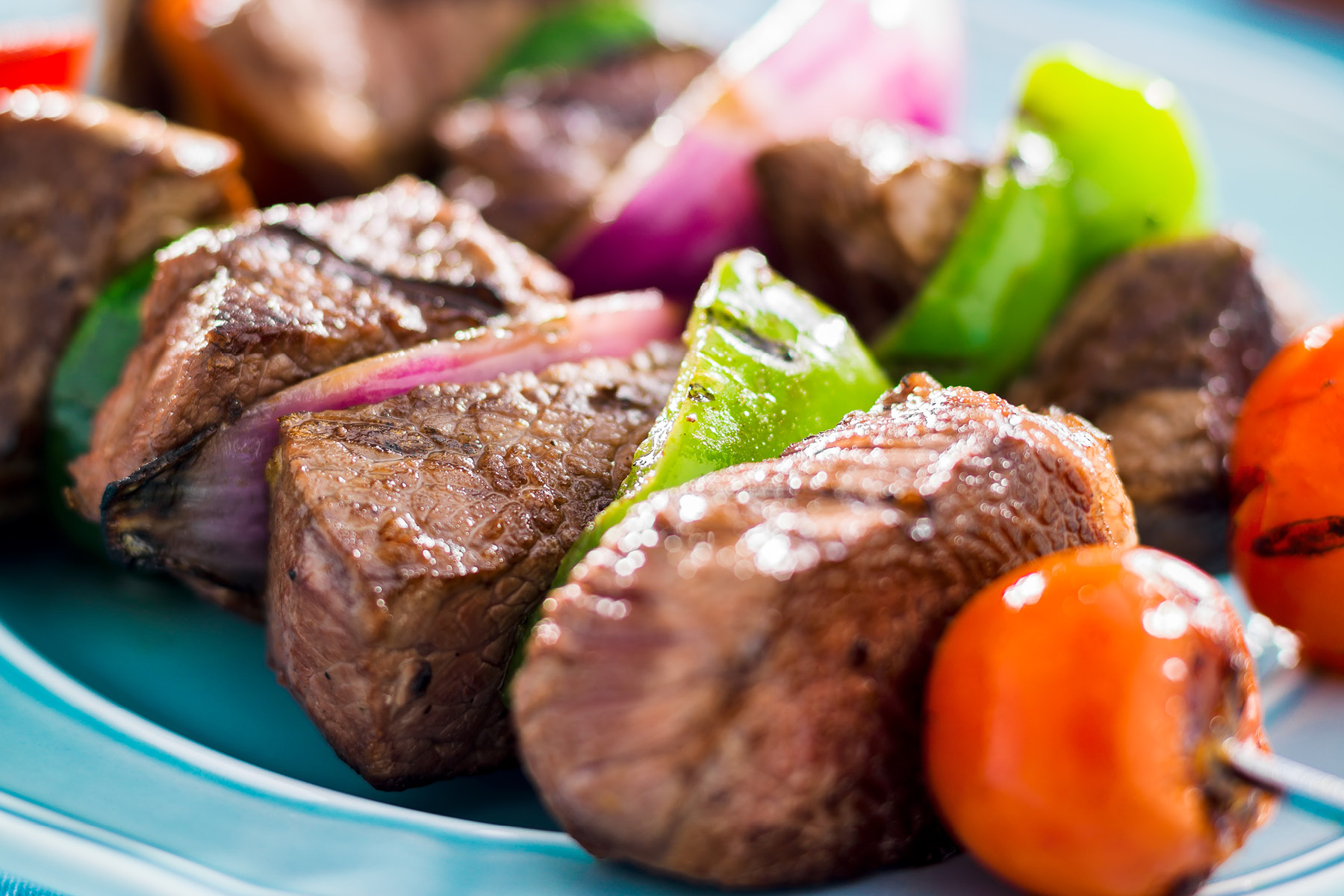Grilled Beef and Vegetable Kabobs